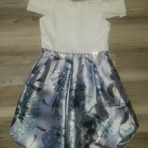 NEW White & Blue Floral Bubble Dress Sizes 12 SALE 3/$30